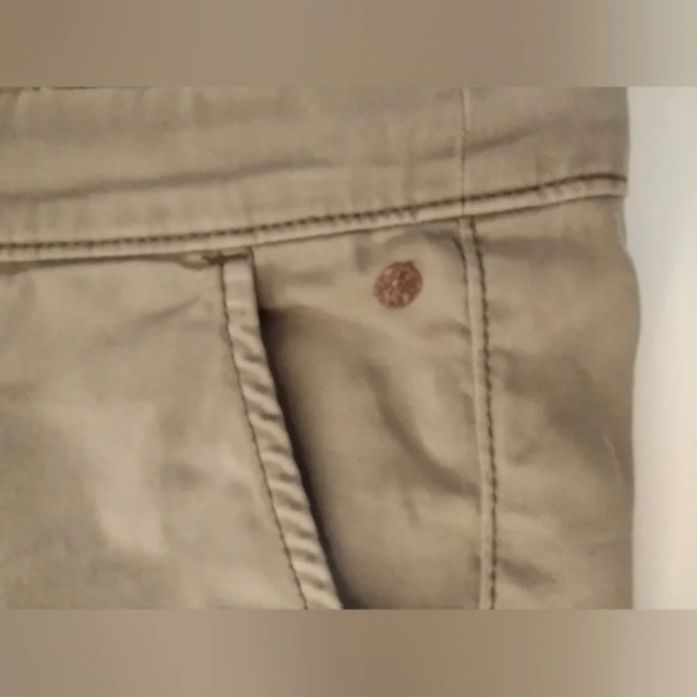 Anthropologie Khaki Tan Jean Shorts - Picture 4 of 6